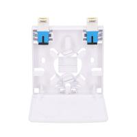 EXTRALINK AGNES 2 CORE FIBER OPTIC TERMINATION BOX WITH ADAPTER, WHITE (EL-TERMTB-2CFO-2)