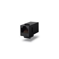 CAT6 RJ45 Inline Coupler Type Keystone Jack, Black (EL-CAT6UTP-COUPLER-K1)