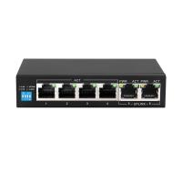 EXTRALINK 4x port PoE + 2x uplink RJ45 switch EUROS V2 (EL-EUROS-V2)