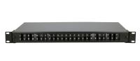 EXTRALINK 48 CORE (24 SC DUPLEX)  FIBER OPTIC PATCH PANEL BLACKDUPLEX HOLES(EL-FO-PP-48/24D-BL)