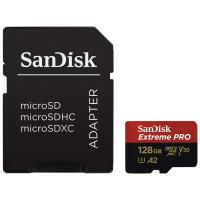 SanDisk Extreme PRO microSDXC UHS-I Card with SD adapter, 128 GB (SD-MSDXC-XPRO-128GB)