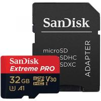 SanDisk Extreme PRO microSDHC UHS-I Card with SD adapter, 32 GB (SD-MSDHC-XPRO-32GB)
