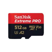 SanDisk Extreme PRO microSDXC UHS-I Card with SD adapter, 512 GB (SD-MSDXC-XPRO-512GB)
