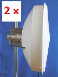 Jirous Parabolic antenna (JRC-29 DuplEX), 2x Antennas pack