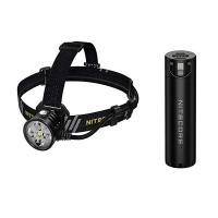 NITECORE H Series Spotlight/Floodlight Adjustable Dual Output USB Powered HU60 plius Battery Pack NBP1 (NC-HU60)