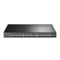 TP-LINK JetStream 48-Port Gigabit and 4-Port 10GE SFP+ L2+ Managed Switch with 48-Port PoE+ (TL-SG3452XP)